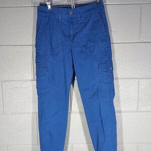 Style & Co. Blue Cargo Capris Elastic Waist Pants - Size 4